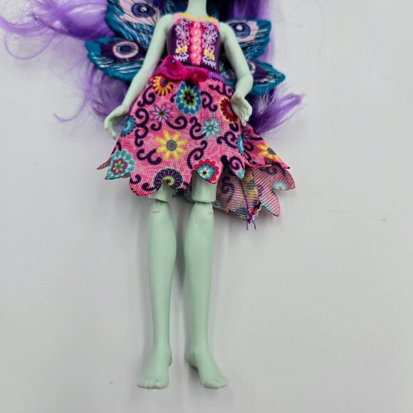 Doll Enchantimals Patter Peacock And Flap Figure Pet Mattel Blue Purple Hair Gar - Picture 6 of 8